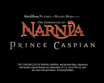 Chronicles of Narnia Prince Caspian (USA) screen shot title